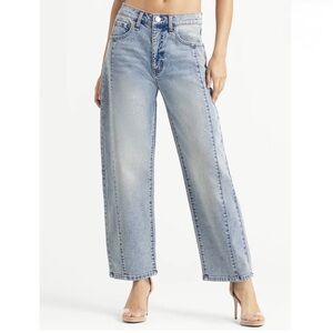 Jessica Simpson Myrtle Barrel Leg Jeans Sz 8